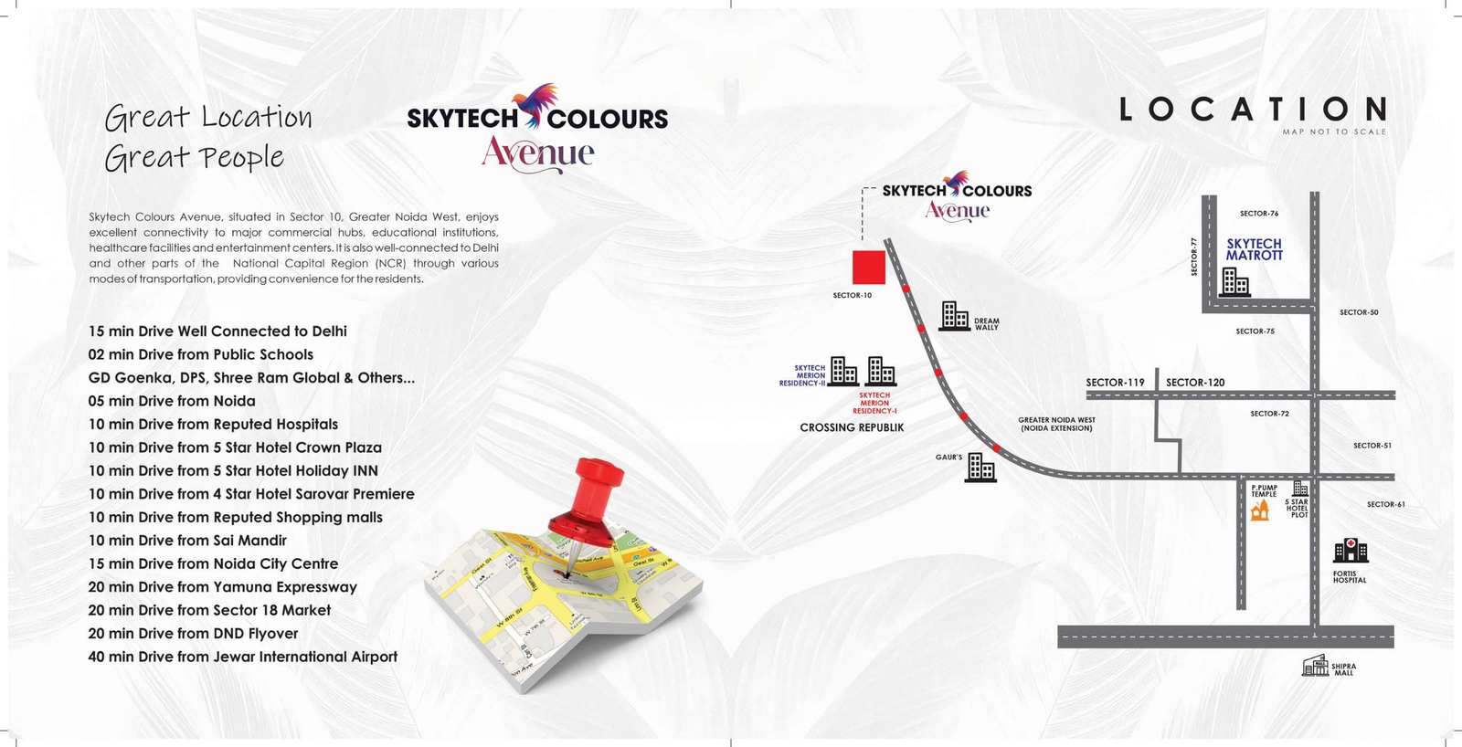 Skytech Colours Avenue Location Map